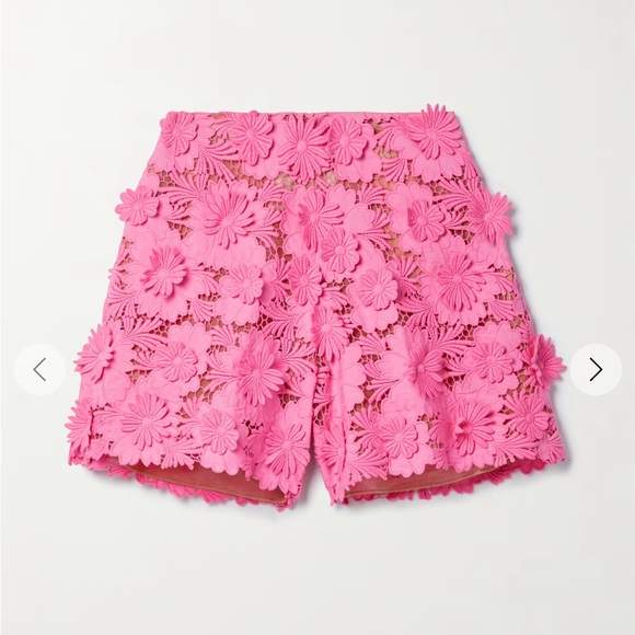 OSCAR DE LA RENTA Cotton guipure lace shorts size 4 NWT - Picture 1 of 7